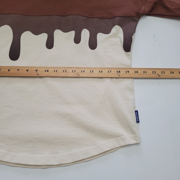 Disney World Mickey Ice Cream Bar Spirit Jersey Oversized Long Sleeve Shirt S - Picture 11 of 14